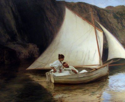 The Little Boat by Emile Friant